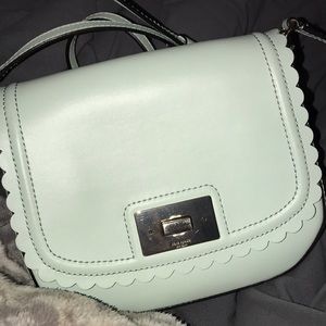 KATE SPADE BABY BLUE SCALLOPED CROSSBODY